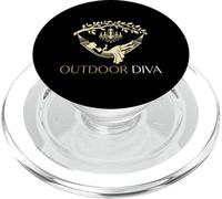 Outdoor Diva Glamping Diva Glamorous Wilderness Tent Camper PopSockets PopGrip for MagSafe
