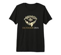 Outdoor Diva Glamping Diva Glamorous Wilderness Tent Camper Premium T-Shirt