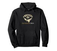 Outdoor Diva Glamping Diva Glamorous Wilderness Tent Camper Pullover Hoodie