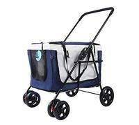 Outdoor Dog Cat Pet Buggy Pushchairs Bicycle Trailers Multi-Functional 360 Degree Rotatable Portable Foldable