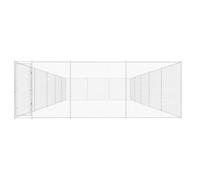 Outdoor Dog Kennel Galvanised Steel 950x570x185 cm with Lockable Gate | Sturdy steel frame, chain link fence, ventilated design, easy setup, se lock, ample play space, outdoor use