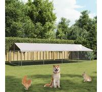 vidaXL Outdoor Dog Kennel with Roof 600x300x150 cm