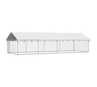 Outdoor Dog Kennel with Roof 600x200x150 cm