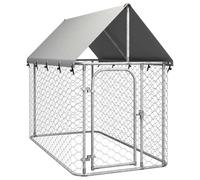 Outdoor Dog Kennel with Roof Outdoor Enclosure Dog Cage Multi Sizes vidaXL