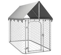 Outdoor Dog Kennel with Roof Outdoor Enclosure Dog Cage Multi Sizes vidaXL
