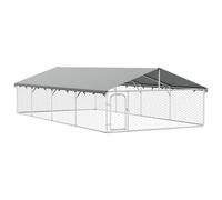 vidaXL Outdoor Dog Kennel with Roof 600x300x150 cm