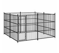 Outdoor Dog Kennel with/without Roof Pet House Outdoor Cage Multi Sizes vidaXL