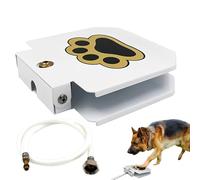 Outdoor Dog Water Fountain, Step-On Dog Sprinkler Toy Feeder, Adjustable Pressure Pet Drinking Dispenser for Garden, Backyard, Lawn, Patio, Yard, 8.66x8.46x1.97 inches