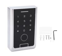 Outdoor Door Access Control Fingerprint Keypad, Touch Panel Keypad Controller, IP66 Rated Zinc Alloy Shell with Card Reader for Home Garage Office, DC12V for Tuya App Re