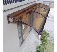 Outdoor Door Canopy Awning, Polycarbonate & Aluminum, Rain & Snow Protection, UV Resistant, Large 100x300cm Window Tent for Front Entrance, Durable Weather Shield