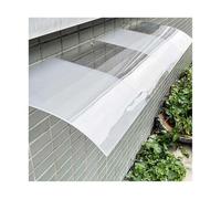 Outdoor Door Canopy - Polycarbonate Aluminum Awning Transparent Rain Shelter for Entrance & Window Weatherproof (50x80cm/19.7"x31.5")