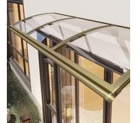Outdoor Door Canopy - Polycarbonate Cover for Veranda & Window, Available in 60/80/100/120 cm - Durable Patio Protection, Perfect for Garden Shielding (L-12)