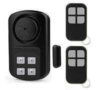 Outdoor Door gate Alarm with Remote Control,Waterproof IP67 Door Open Chime 110-140 dB Door Entrance Alert for Pool, Fence, Home, Kids Safety, Loud Prying alarm Entrance Alert