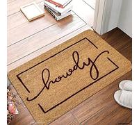 Outdoor Door Mat with Howdy Western Welcome Design - Non-Slip Durable Doormat for Front Door, Patio & Entryway, Indoor Outdoor Rug for Home, Kitchen & Bathroom Decor (24"x36"(60x90cm))