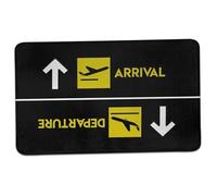 Outdoor Doormats Welcome Mats for Front Door 50*80cm Entry Non Slip Doormat Aviation Departures Arrivals Living Room Kitchen Mat Front Porch Rugs Door Mats Wipeable Rug Front Door Inside Mat