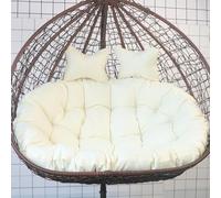 Outdoor Double Egg Chair Swing Cushion for 2 - Comfortable Hammock Replacement Cushion (150x110cm/59x43in) - Perfect for Patio Garden or Balcony