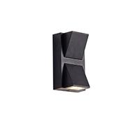 Outdoor Double Headed LED Square Wall Sconces with Die Cast Aluminum Body, Waterproof Glass Shade, and Amen Style Exterior Wall and Terrace Wall Mount Light Fixtures