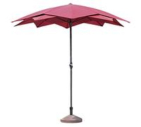 Outdoor Double Layer Beach On The Balcony, Stylish Parasol, Waterproof and Sunscreen, Sun Umbrella, Courtyard, Balcon, Garden, with Pedesta