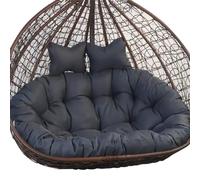 Outdoor Double Seat Cushion for Egg ChairHanging 2son Hammock Chair PadThick Comfortable Cushion for Swinging Basket ChairsWeatherResistant Patio Accessory