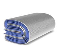 Outdoor Double-sided Moisture-proof Aluminium Foil Sleeping Mat 4mm Thick Pad Waterproof and Insulating Foil Mat Picnic Mat Camping Mat for Beach Tent and Camping(1.2m x 2m)