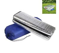 Outdoor Double-Sided Moisture-Proof Aluminum Foil Foam Pad Waterproof and Insulating Foil Mat Picnic Mat Camping Mat for Beach Tent and Camping(180 * 200cm/70.8 * 78.7in)