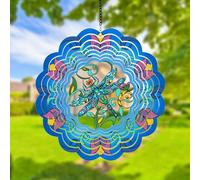 Outdoor Dragonfly Wind Spinners & Wind Chimes Pinwheels, Garden Ornaments, Unique Birthday Gifts for Mum, Grandma & Women