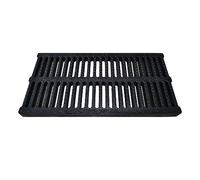 Outdoor Drain Cover Kit Customizable Garden Downpipe Drainage Trench Cover with Black Grate Plate and Hole Design Ideal for Yard Driveway Kitchen and Rain System Size: 50cm x 30cm x 2cm