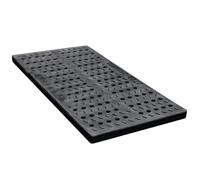 Outdoor Drain Cover Rectangular Ditch Drainage Cover, Thick Heavy Duty Gully Grid Drain Cover Plastic 20/25/30mm Cut Ro Size Grate Covers For Driveway Patio Pool Deck(H1.2in,50X30cm/19.7x11.8in)