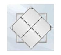 Outdoor Drain Cover Sunken Chamber Lid & Frame Square Grate for Gardens Driveways Lawns - 70 x 70 x 5 cm Heavy-Duty Waterproof Design