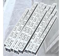 Outdoor Drain Cover with Removable Grate, Slim Trench Drain System for Yard Driveway Shower, Efficient Channel Drainage Solution