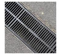 Outdoor Drain Grate Cover - Heavy-Duty Resin Plastic for Parking Lots & Driveways French Drain System Strong Load-Bearing Capacity (50x50x3cm)