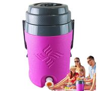 Outdoor Drink Dispenser, 5.8L Outdoor Insulated Water Dispenser Handled, Large Capacity Portable Ice Bucket, Ice Storage Bucket, Cold Hot Drinks Beverage Container Sport Cooler