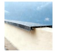 Outdoor Drip Rail with Light Slot - Rainwater Diverter Channel & Eave Protector Strip (25x60cm/9.8x23.6in) for Effective Water Management and Boundary Defense