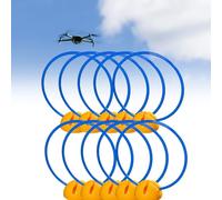 Outdoor Drone Obstacle Course Gates Kit - 10 Pack RC Drone Racing Rings, Quadcopter FPV Training Loop Gate with Fillable Base, 40cm for Ultimate Fun & Skill Development
