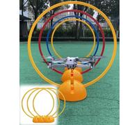 Outdoor Drone Racing Training Set with Base, Quadcopter Flying Racing Gate Door for Beginner, Home Fpv Rc Planes Avoid Obstacles Kit(Yellow,3PCS-50cm/19.7in)