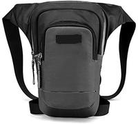 Outdoor Drop Leg Bag Thigh Pack, Leisure Outdoor Sport Leg Thigh Pack Men Riding Waist Fanny Bag Night Reflective Chest Sling Packs Shoulder Bags Waist Pack(Grey)