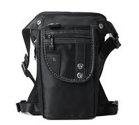 Outdoor Drop Leg Bag Thigh Pack, Men Oxford/Nylon/Canvas Drop Leg Bag Fanny Waist Pack Thigh Hip Bum Belt Casual Shoulder Bag Motorcycle Riding Travel Waist Pack(Black Nylon)