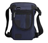 Outdoor Drop Leg Bag Thigh Pack, Men Oxford/Nylon/Canvas Drop Leg Bag Fanny Waist Pack Thigh Hip Bum Belt Casual Shoulder Bag Motorcycle Riding Travel Waist Pack(Blue Nylon)