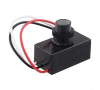Outdoor Dusk to Dawn Photoelectric Light Sensor Switch AC100-240V Automatic Lighting Control for Gardens Pathways Driveways Weatherproof Energy Saving for Home Security