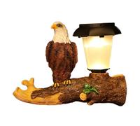 Outdoor Eagle Statue - Eagle Garden Sculpture, Solar Powered Outdoor Light | Garden Accent with Automatic Illumination, Solar Eagle Yard Light, Decorative Patio and Lawn Illumination