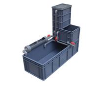 Outdoor Ecological Breeding Box Insulated for Four Season Use gray. 60 * 40 * 28CM