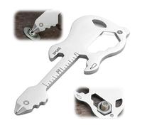 Outdoor EDC Portable Guitar Shape Key Chain Multipurpose Camping Multitool Size Key Multi-Tool Pocket Credit Card, 12 Music Steel Gifts Tool Men 1 Tool, Pocket Keychain Multi-Tool Multi EDC gi