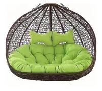 Outdoor Egg Chair Cushion Replacement for 2-Person Swing - Comfortable Hanging Basket Hammock Cushion for Patio and Garden - Double Seat Cushion
