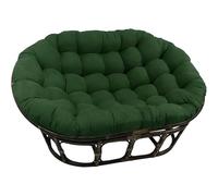 Outdoor Egg Chair Cushion Replacement Round Double Reading Chair Cushion 67"x47" Ultra Soft Waterproof Saucer Chair Pad for Ultimate Comfort (Cushion Only)