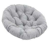 Outdoor Egg Chair Cushion Round Hanging Seat Pad Removable Cover Thick Soft Cushion for Garden Patio Rocking Chair Gray 60x60cm