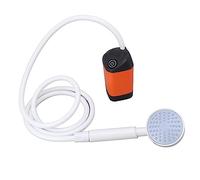 Outdoor Electric Camping Shower, Portable SelfCharging with 4800MAH Battery for Camping, Car Washing and Plant Watering (Orange)