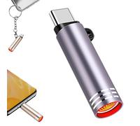 Outdoor Electric Lgniter, Mini Lighter Powered by Type C Connectors Perfect for Travel, Electronic Component, Plug in Mobile Phone and Blow to Work, for Cell Phones Tablets Mobile Power (purple)