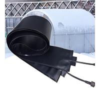 Outdoor Electric Snow Melting Mats for Roof Curves And Metal Gutters, 12 cm Wide, Instant Heat Upon Powering On, Up To 113°F/45°C, Rain Barrel Snow Melting Pads 500cm/16.40ft