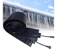 Outdoor Electric Snow Melting Mats for Roofs, Winter Gutters Heated Snow Melting Mats, Instant Heat Upon Powering On, Up To 113°F/45°C, for Factory/Warehouse/Home 75cm/2.46ft