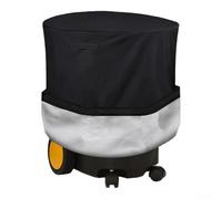 Outdoor Electric Wood Chipper Cover, Heavy-Duty Waterproof 210D Oxford Dust Protector with Elastic Hem for Leaf Mulcher Shredder, All-Weather UV Resistant Garden Equipment Shield, Black 85x110cm(420D)